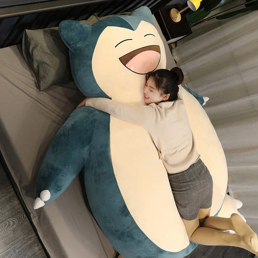 200/150cm Giant Snorlax Plush Pokemon Plush Toys Kawaii Soft Snorlax Leather Shell Plushie NO Filling Pillow Gifts