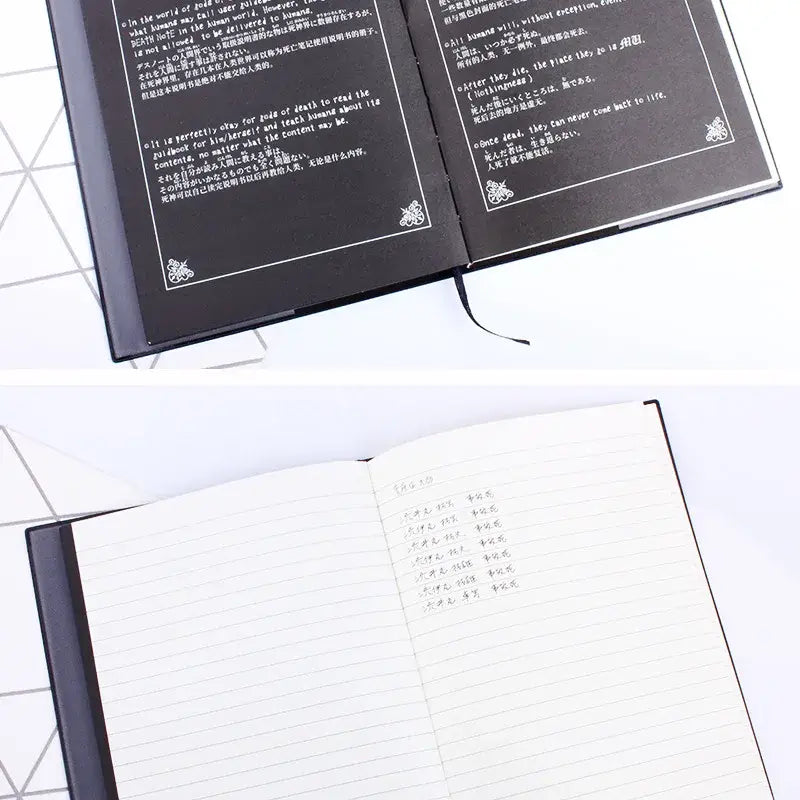 Death Note Notebook Set Leather Journal and Necklace