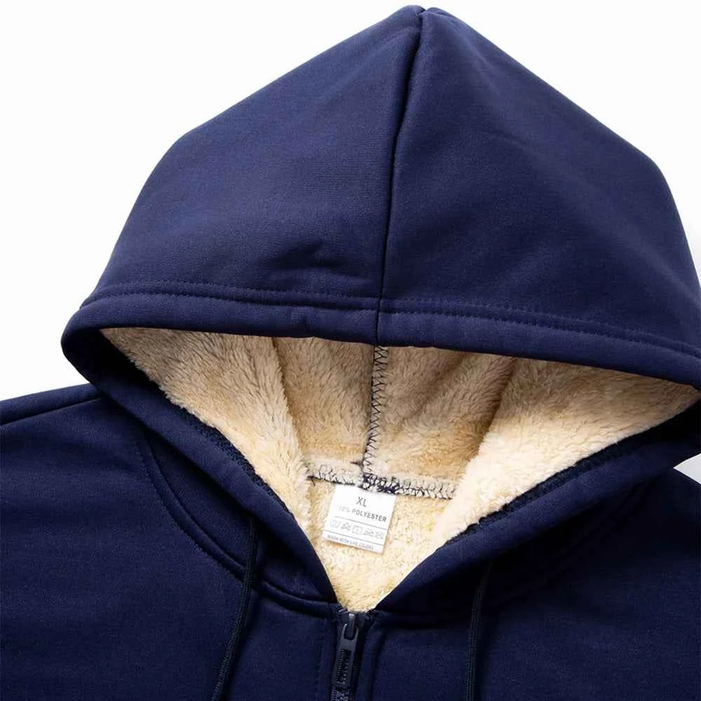 Jujutsu Kaisen Warm Zipper Jacket Gojo Satoru Anime Thicken Hoodie Men Women Lamb Wool Casual Long Sleeve Sweatshirts Streetwear