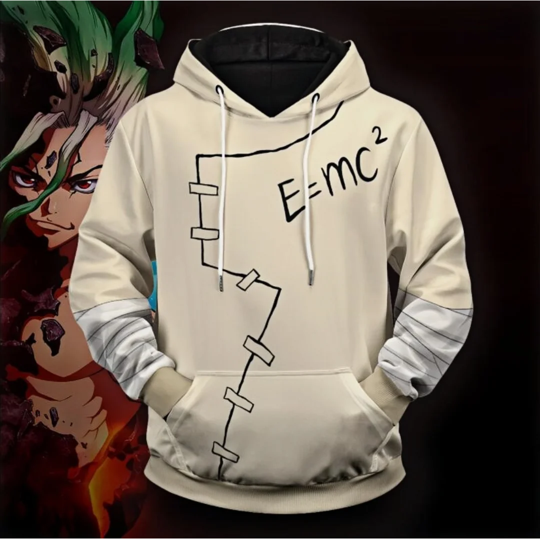 Dr. Stone Hoodie - Funny Cosplay Pullover, Harajuku Street Tops
