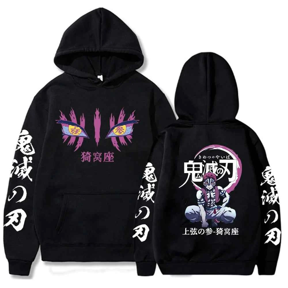 2025 New Anime Men's Demon Killer Hoodie Comic Streetwear Pullover Hoodie Long Sleeve Cotton Large Size Loose Hooded Sweatshirt