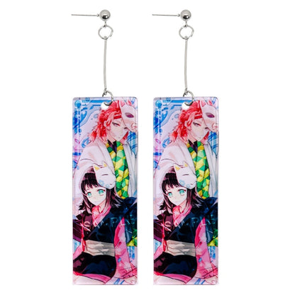 Anime Inspired Earrings - Demon Slayer Earrings - Eden Of Clothes