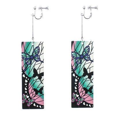 Acrylic Tanjiro Earrings - Hot Stamping - Jewelry