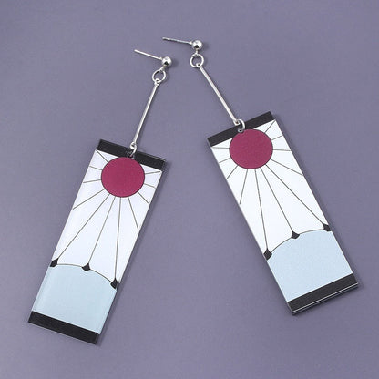 Acrylic Tanjiro Earrings - Jewelry