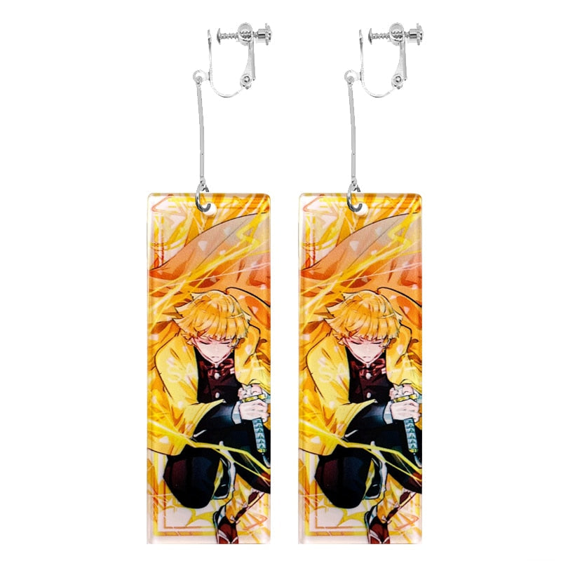 Anime Inspired Earrings - Demon Slayer Earrings - Eden Of Clothes