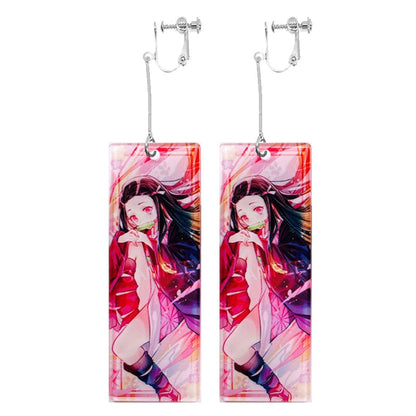 Anime Inspired Earrings - Demon Slayer Earrings - Eden Of Clothes