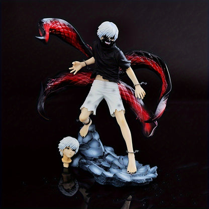 Anime Action Figure with Interchangeable Head and Dynamic Tail Accessory - Premium PVC Collectible Statue Cool Male