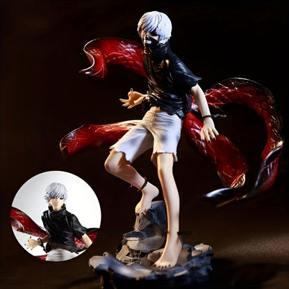 Anime Action Figure with Interchangeable Head and Dynamic Tail Accessory - Premium PVC Collectible Statue Cool Male