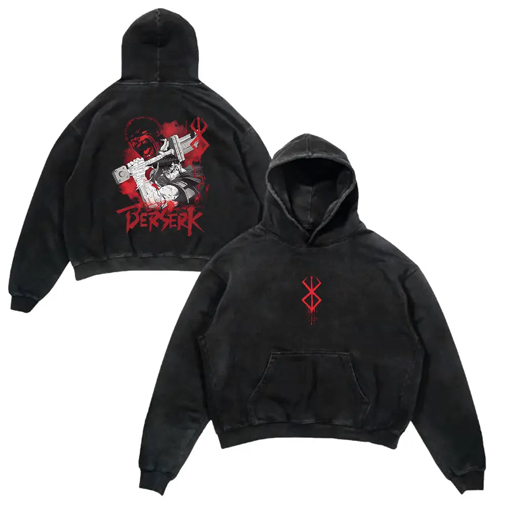 Retro Hoodie -  Berserk, Anime Style Eden of Clothes 