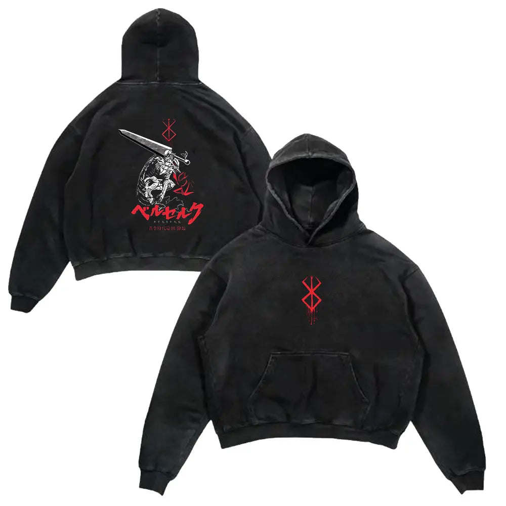 Retro Hoodie -  Berserk, Anime Style Eden of Clothes 