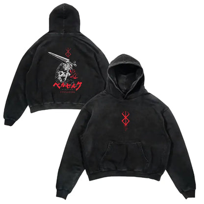 Retro Hoodie -  Berserk, Anime Style Eden of Clothes 