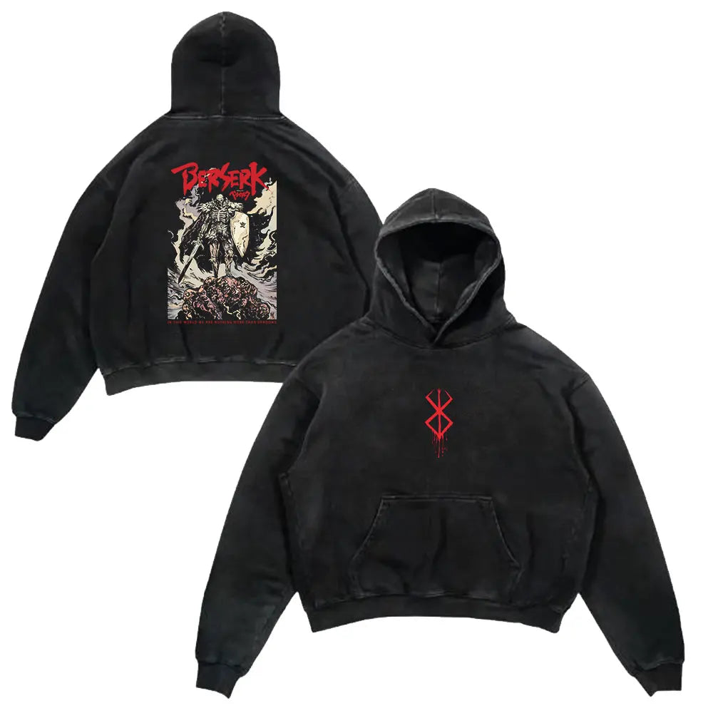 Retro Hoodie -  Berserk, Anime Style Eden of Clothes 
