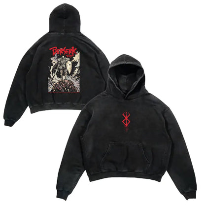 Retro Hoodie -  Berserk, Anime Style Eden of Clothes 