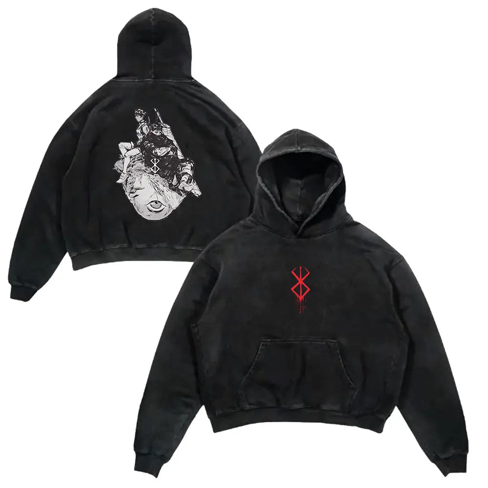 Retro Hoodie -  Berserk, Anime Style Eden of Clothes 