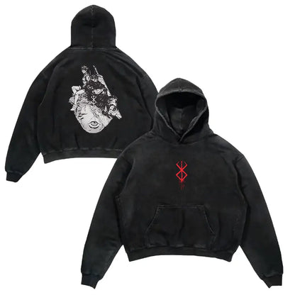 Retro Hoodie -  Berserk, Anime Style Eden of Clothes 