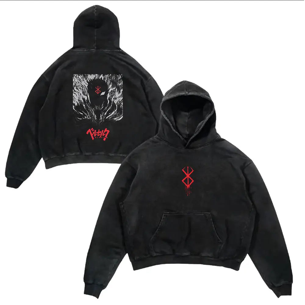 Retro Hoodie -  Berserk, Anime Style Eden of Clothes 