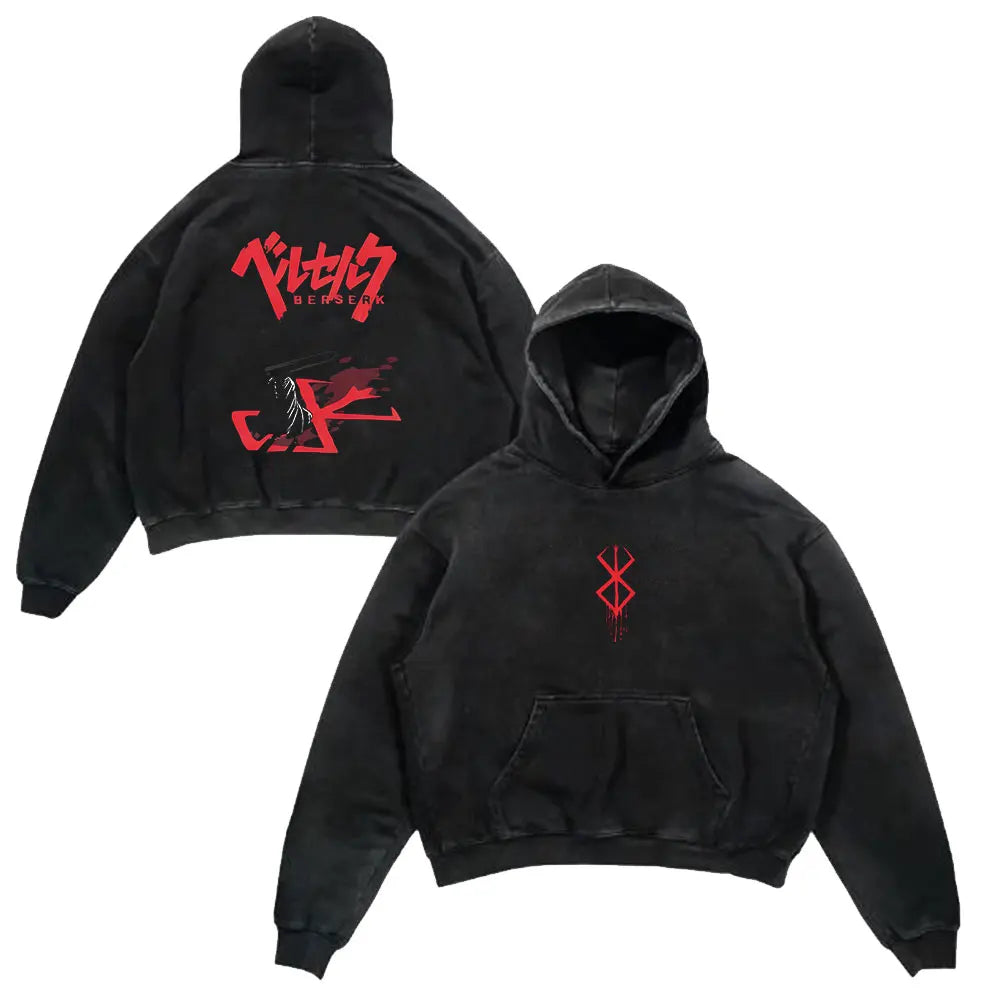 Retro Hoodie -  Berserk, Anime Style Eden of Clothes 