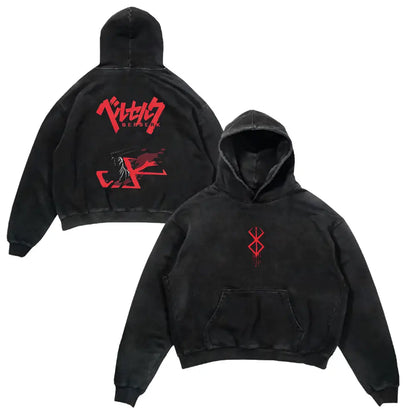 Retro Hoodie -  Berserk, Anime Style Eden of Clothes 