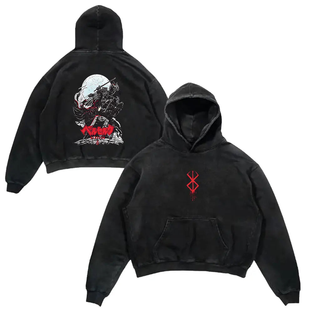 Retro Hoodie -  Berserk, Anime Style Eden of Clothes 