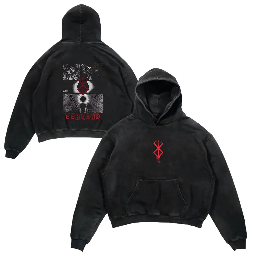 Retro Hoodie -  Berserk, Anime Style Eden of Clothes 