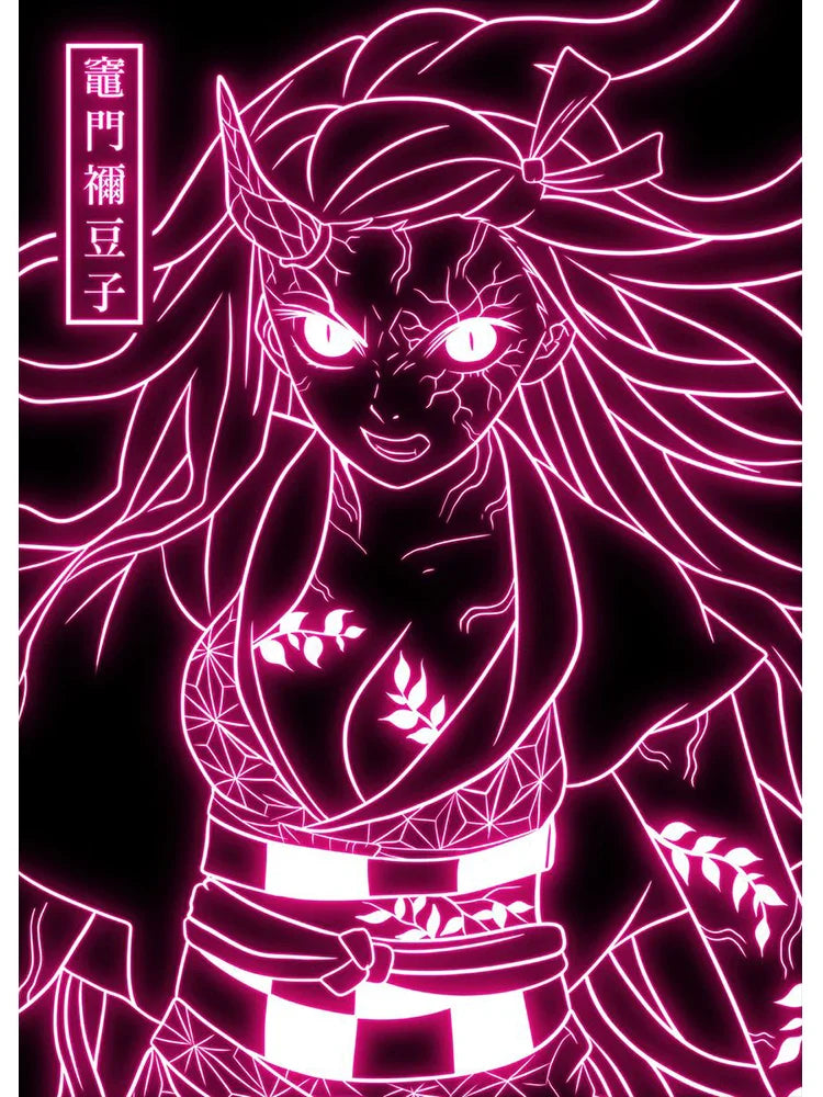 Neon Poster – Unique, Cartoon Anime Style Eden of Clothes 