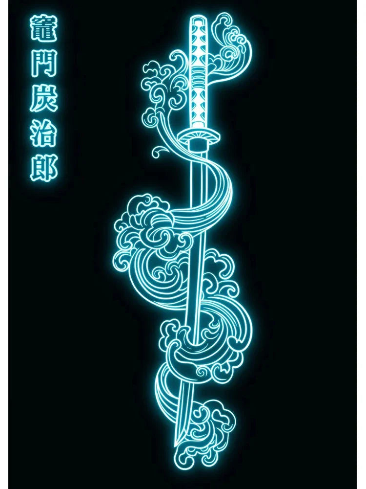 Neon Poster – Unique, Cartoon Anime Style Eden of Clothes 