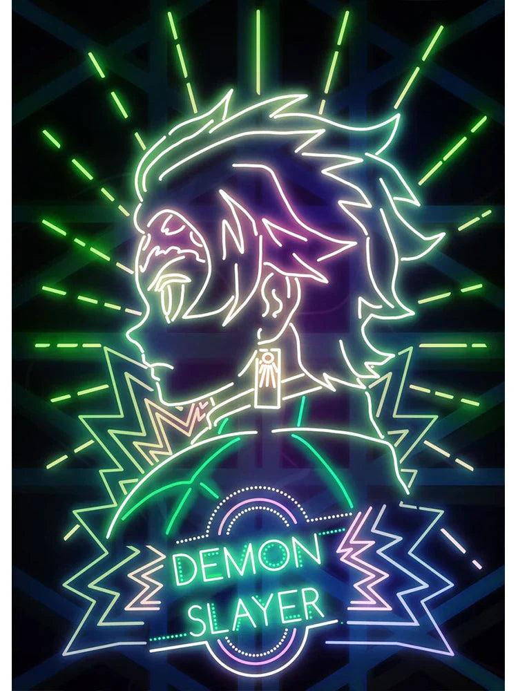 Neon Poster – Unique, Cartoon Anime Style Eden of Clothes 