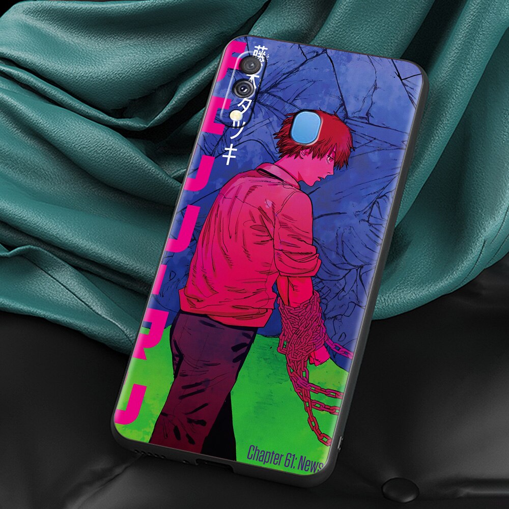 Anime Chainsaw Man Silicone Case For Samsung Galaxy phone case - Design-1 / A50 - Phone Case