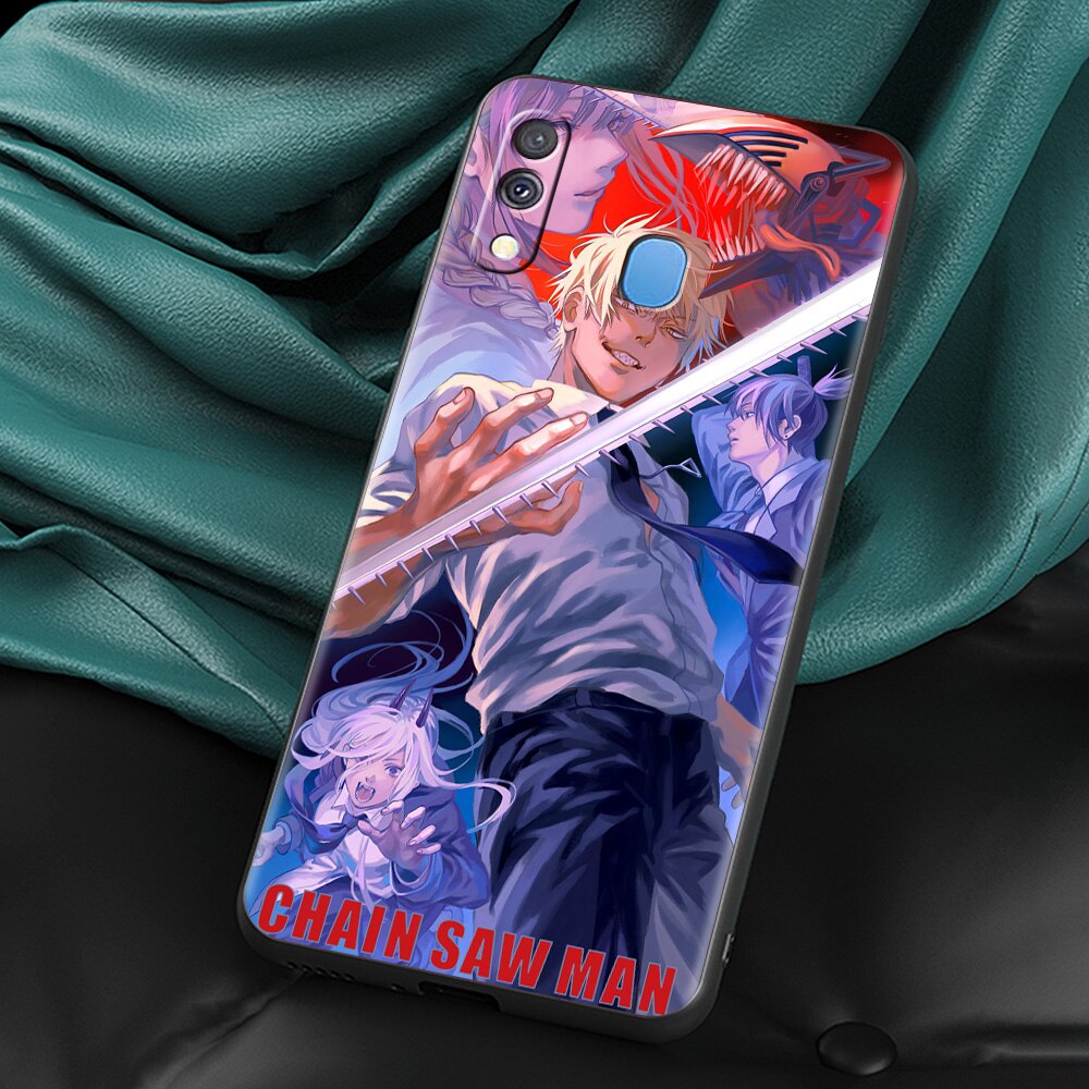 Anime Chainsaw Man Silicone Case For Samsung Galaxy phone case - Design-2 / A50 - Phone Case