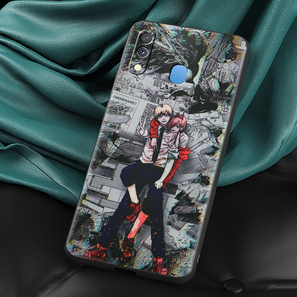 Anime Chainsaw Man Silicone Case For Samsung Galaxy phone case - Design-7 / A50 - Phone Case