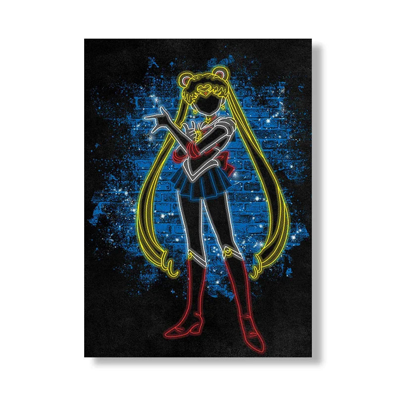 Neon Poster – Colectable, Anime Girl Design Eden of Clothes 