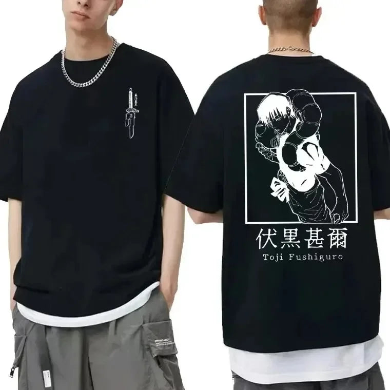 Anime Jujutsu Kaisen Fushiguro Toji T-shirt - Design 12 / S - T-Shirt