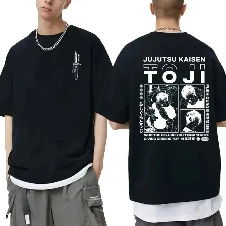 Anime Jujutsu Kaisen Fushiguro Toji T-shirt - Design 6 / S - T-Shirt