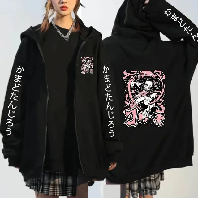 Kochou Shinobu Zipper Jacket – Stylish Design, Demon Slayer Character Eden of Clothes 