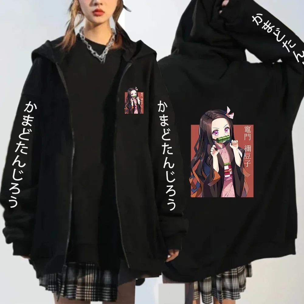 Kochou Shinobu Zipper Jacket – Stylish Design, Demon Slayer Character Eden of Clothes 