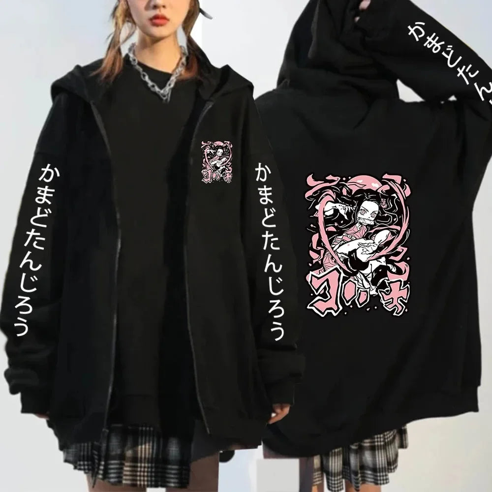 Kochou Shinobu Zipper Jacket – Stylish Design, Demon Slayer Character Eden of Clothes 
