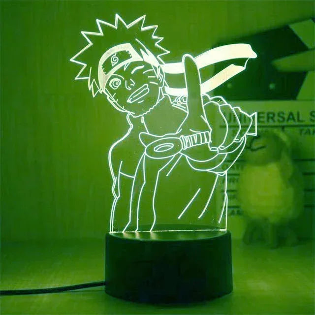 Anime Naruto Night Light - Design 13 / 16 color with remote - Accessory