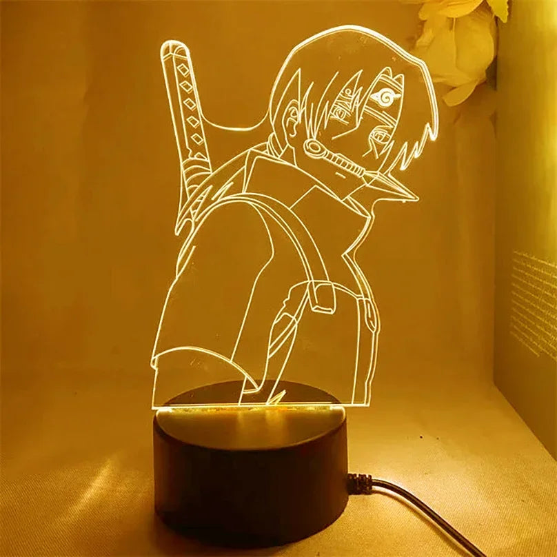 Anime Naruto Night Light - Design 14 / 16 color with remote - Accessory