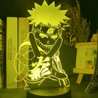 Anime Naruto Night Light - Design 15 / 16 color with remote - Accessory