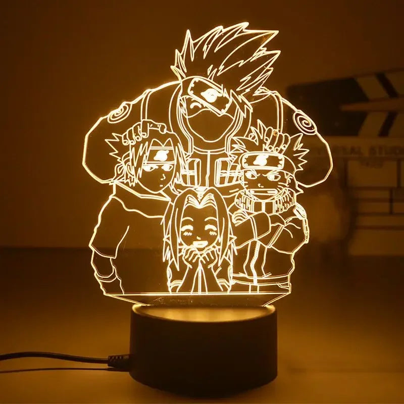 Anime Naruto Night Light - Design 19 / 16 color with remote - Accessory