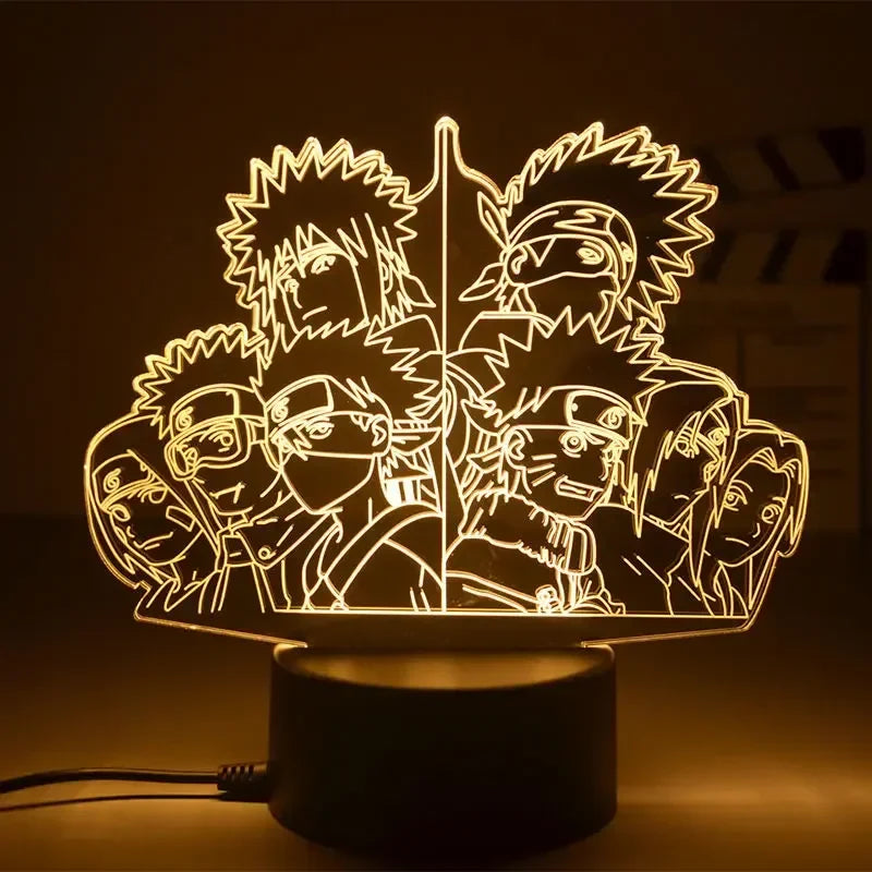 Anime Naruto Night Light - Design 23 / 16 color with remote - Accessory