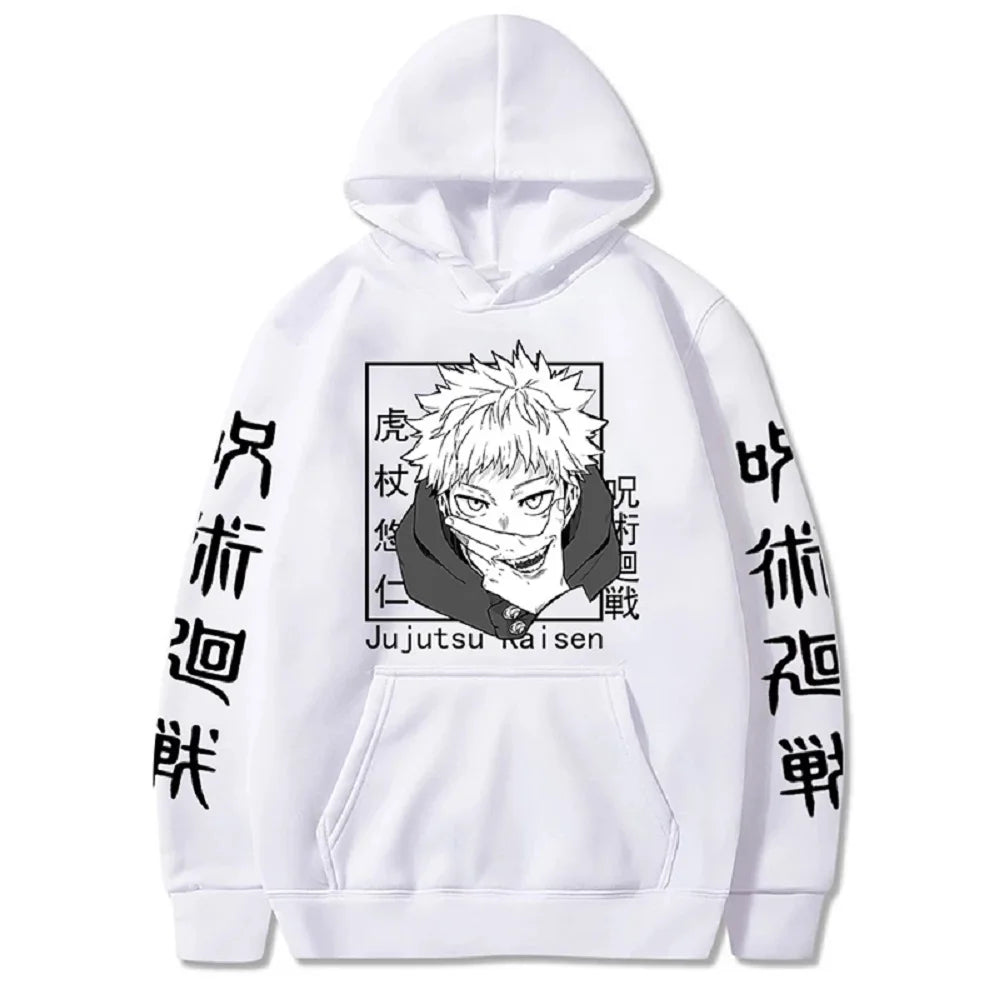 Character Print Sweatshirt – Graphic Design, Manga Style Eden of Clothes 