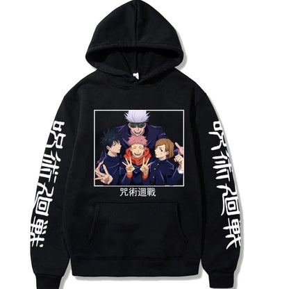 Character Print Sweatshirt – Graphic Design, Manga Style Eden of Clothes 
