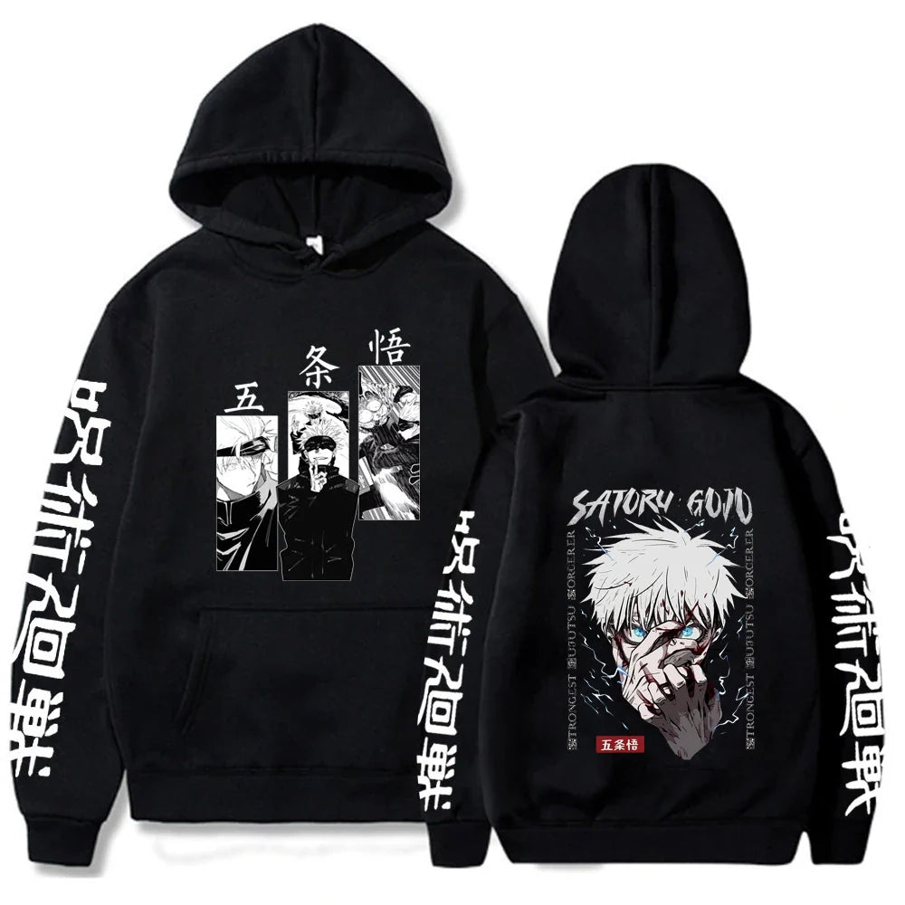 Character Print Sweatshirt – Graphic Design, Manga Style Eden of Clothes 