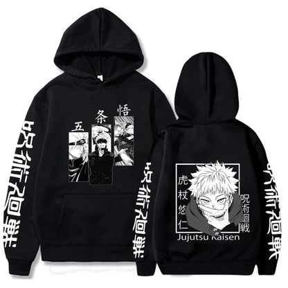 Character Print Sweatshirt – Graphic Design, Manga Style Eden of Clothes 