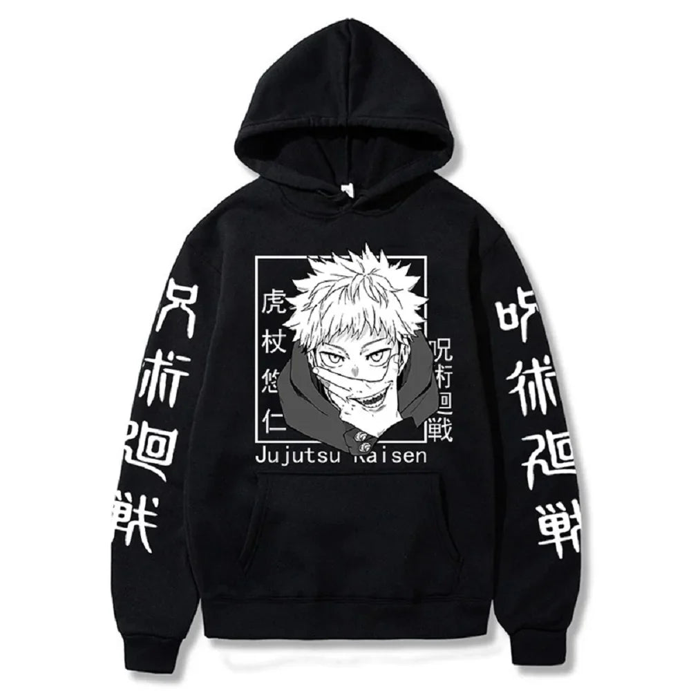Character Print Sweatshirt – Graphic Design, Manga Style Eden of Clothes 