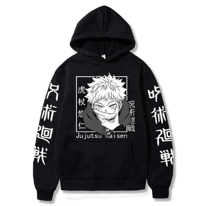 Character Print Sweatshirt – Graphic Design, Manga Style Eden of Clothes 
