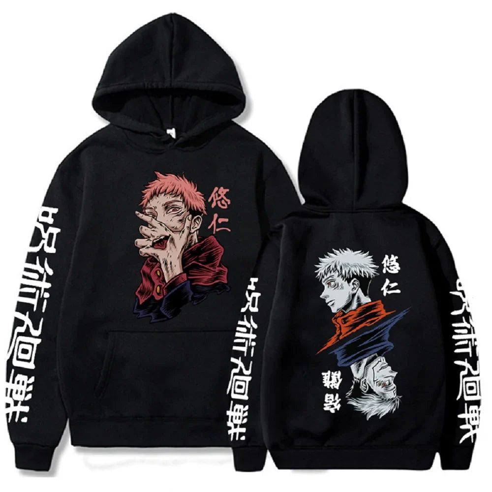Character Print Sweatshirt – Graphic Design, Manga Style Eden of Clothes 