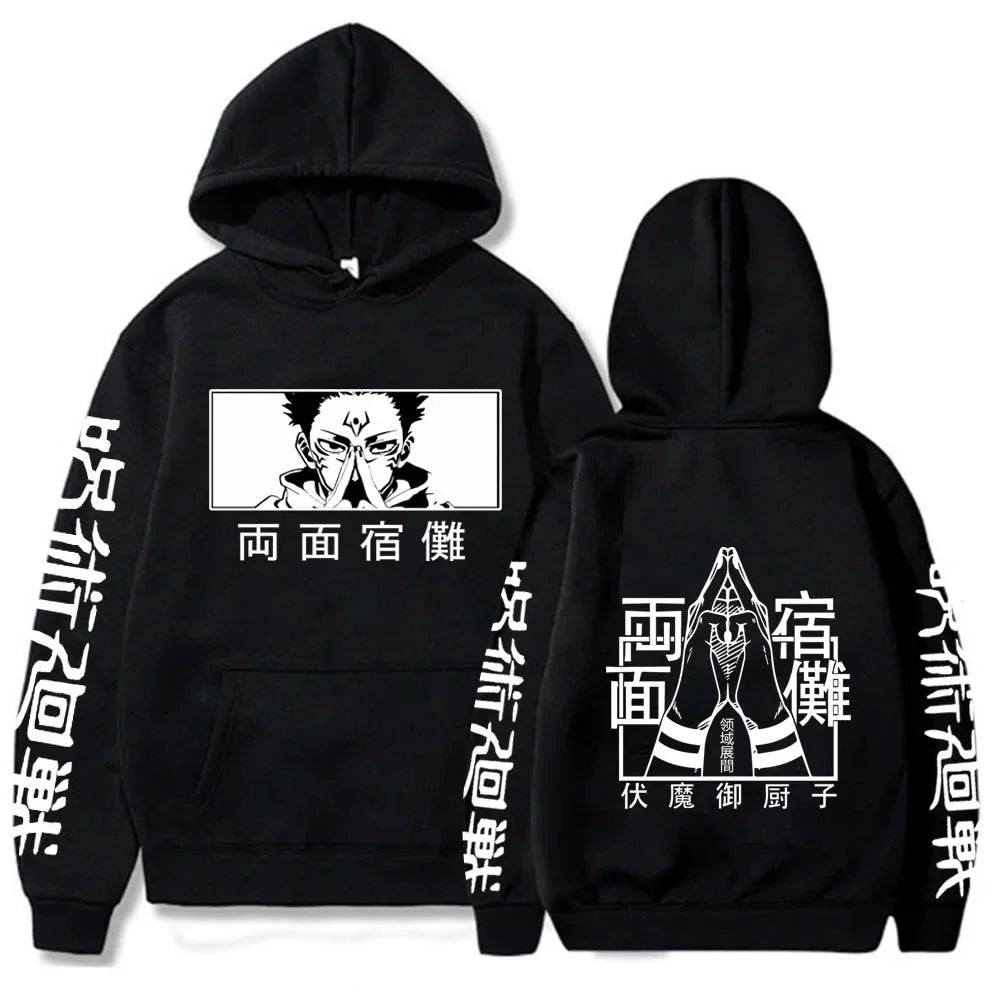 Character Print Sweatshirt – Graphic Design, Manga Style Eden of Clothes 