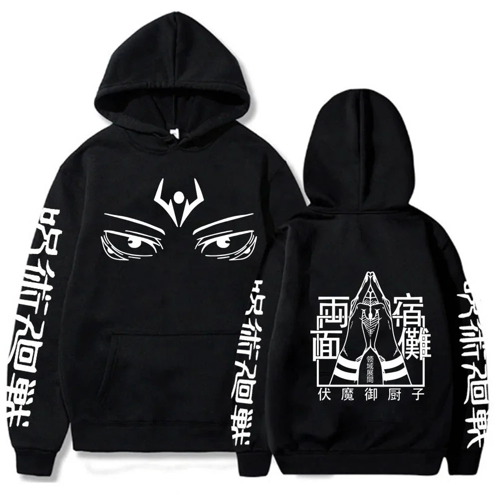 Character Print Sweatshirt – Graphic Design, Manga Style Eden of Clothes 